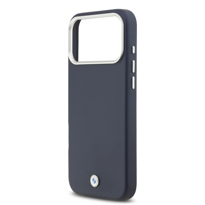 Apple iPhone 17 Pro Max Kılıf BMW Orjinal Lisanslı M-safe Şarj Özellikli Metal Logolu Tam Kaplama Deri Kapak - 16