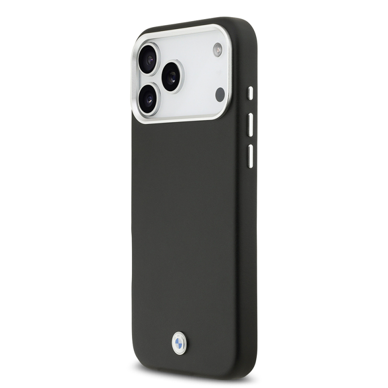 Apple iPhone 17 Pro Max Kılıf BMW Orjinal Lisanslı M-safe Şarj Özellikli Metal Logolu Tam Kaplama Deri Kapak - 24