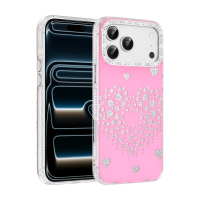 Apple iPhone 17 Pro Max Kılıf Damla Taşlı Zore Rivas Sert PC Kapak - 3