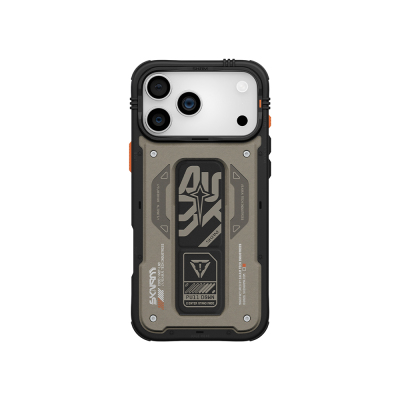 Apple iPhone 17 Pro Max Kılıf Desenli Airbag Tasarımlı Standlı Skinarma Aegis Kapak - 3
