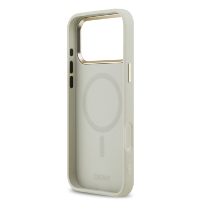 Apple iPhone 17 Pro Max Kılıf DKNY Orjinal Lisanslı M-safe Şarj Özellikli 3D Yazılı Checkered Pattern Kapak - 15