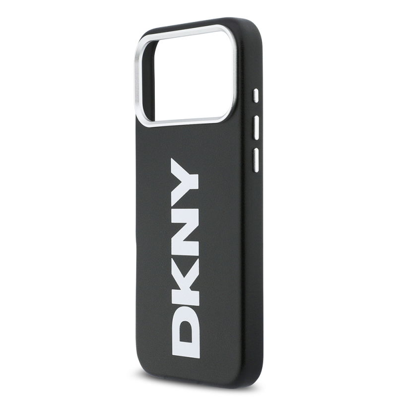 Apple iPhone 17 Pro Max Kılıf DKNY Orjinal Lisanslı M-safe Şarj Özellikli PU Büyük Dikey Logolu Kapak - 9