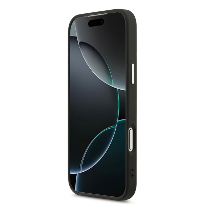 Apple iPhone 17 Pro Max Kılıf DKNY Orjinal Lisanslı M-safe Şarj Özellikli PU Deri Kabartmalı Kapak - 13