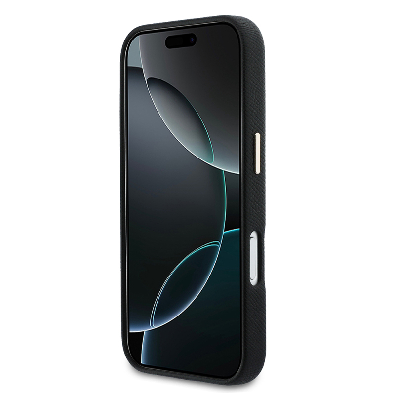 Apple iPhone 17 Pro Max Kılıf Guess Orjinal Lisanslı 4G Büyük Metal Kamera Çerçeveli PU Deri Resin Kapak - 29