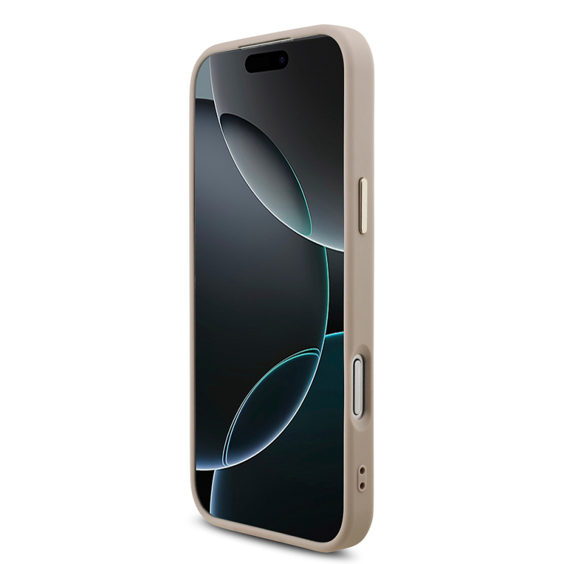 Apple iPhone 17 Pro Max Kılıf Guess Orjinal Lisanslı Gold Metal Kamera Çerçeveli 4G Desenli Metal Büyük 4G ve Yazı Logolu Kapak - 22