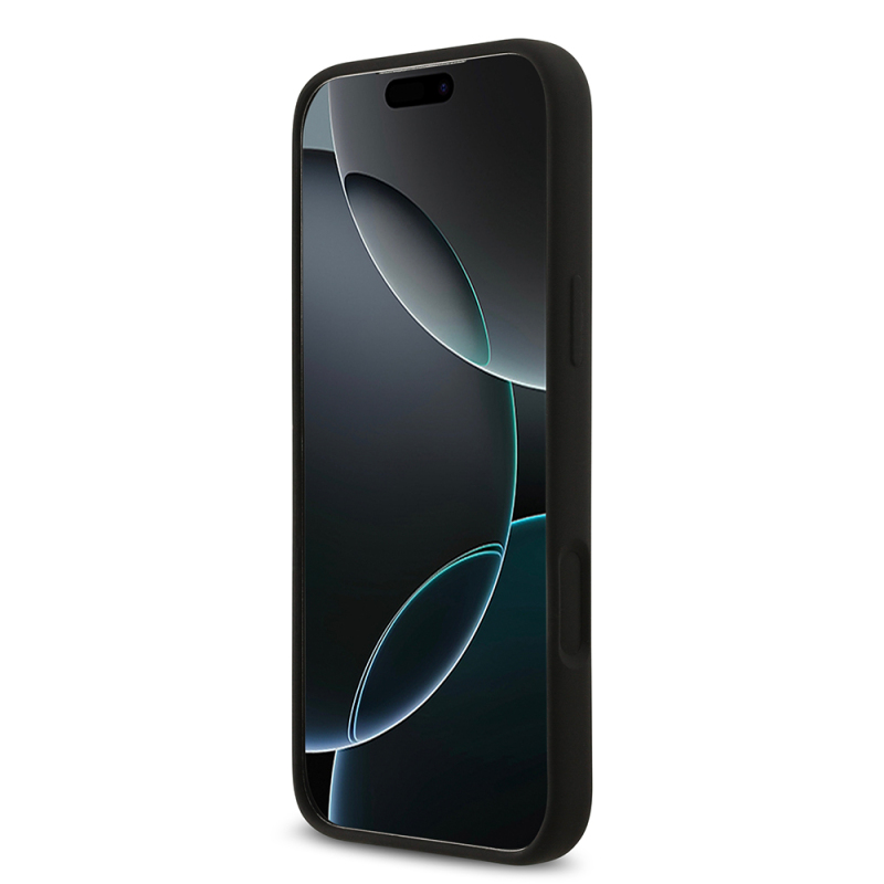 Apple iPhone 17 Pro Max Kılıf Guess Orjinal Lisanslı Grained Yazı Logolu Kapak - 27