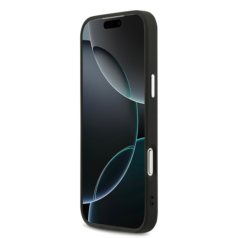 Apple iPhone 17 Pro Max Kılıf Guess Orjinal Lisanslı Gümüş Metal Kamera Çerçeveli 4G Desenli Metal Büyük 4G ve Yazı Logolu Kapak - 7