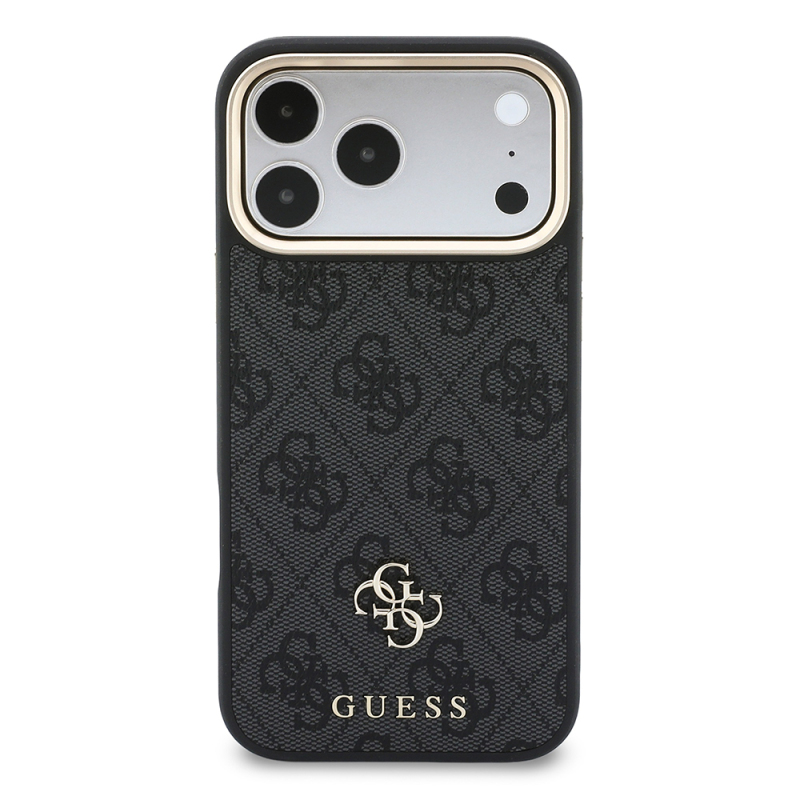 Apple iPhone 17 Pro Max Kılıf Guess Orjinal Lisanslı M-safe Şarj Özellikli Askılı ve 4G Metal Logolu Kartlıklı Kapak - 5