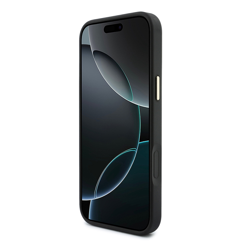 Apple iPhone 17 Pro Max Kılıf Guess Orjinal Lisanslı M-safe Şarj Özellikli Askılı ve 4G Metal Logolu Kartlıklı Kapak - 9