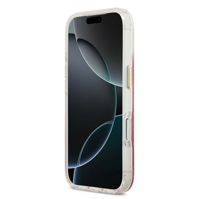 Apple iPhone 17 Pro Max Kılıf Guess Orjinal Lisanslı M-safe Şarj Özellikli Simli Peony Desenli Silikon Kapak - 7