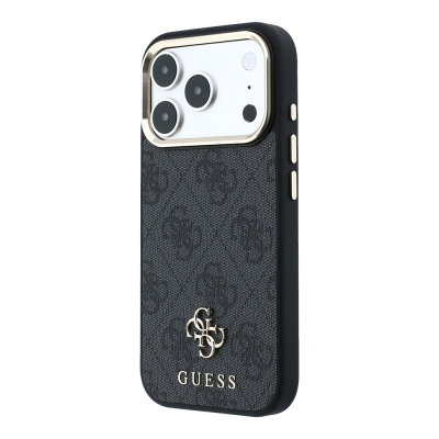 Apple iPhone 17 Pro Max Kılıf Guess Orjinal Lisanslı M-safe Şarj Özellikli Small 4G Classic Logolu Kapak - 3