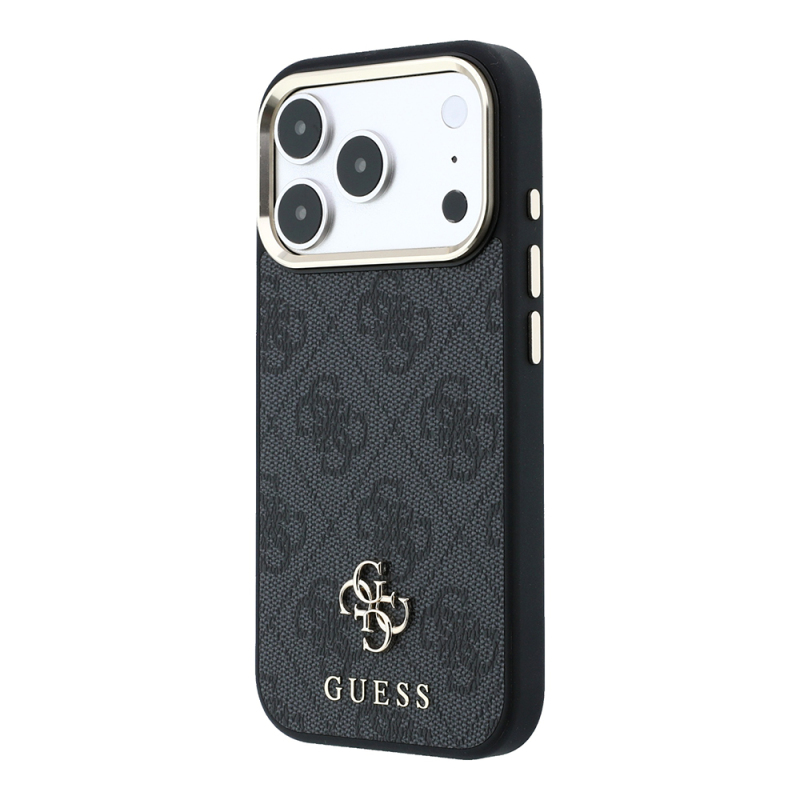 Apple iPhone 17 Pro Max Kılıf Guess Orjinal Lisanslı M-safe Şarj Özellikli Small 4G Classic Logolu Kapak - 3