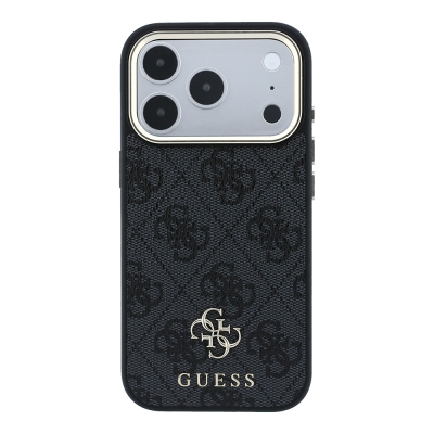 Apple iPhone 17 Pro Max Kılıf Guess Orjinal Lisanslı M-safe Şarj Özellikli Small 4G Classic Logolu Kapak - 5