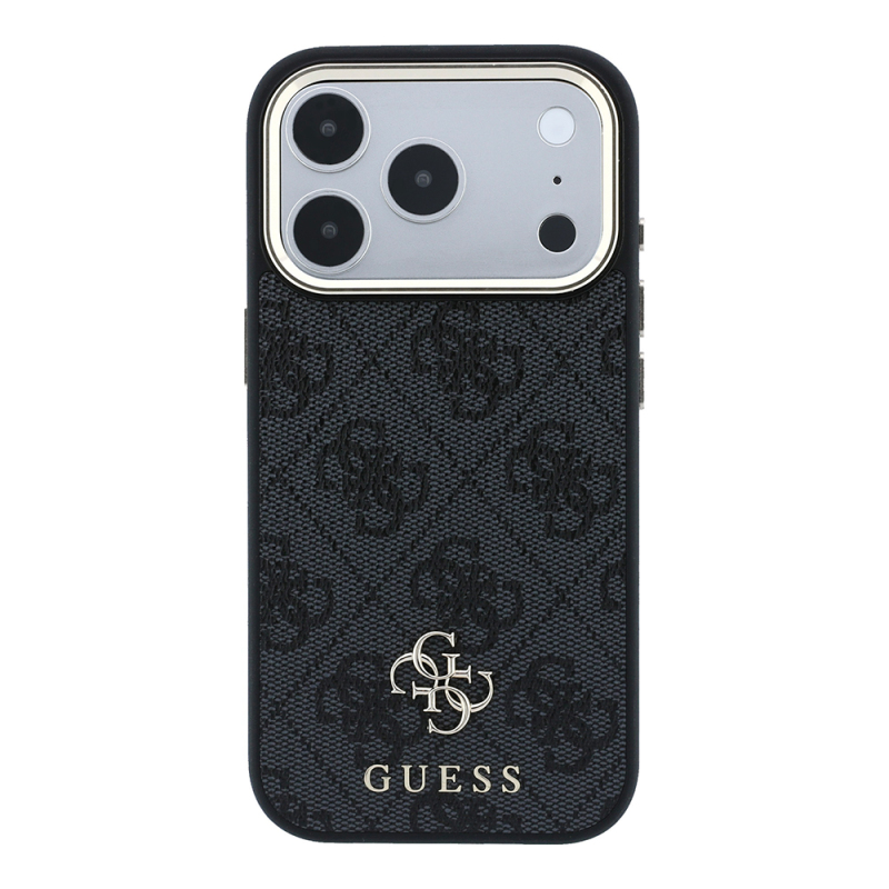 Apple iPhone 17 Pro Max Kılıf Guess Orjinal Lisanslı M-safe Şarj Özellikli Small 4G Classic Logolu Kapak - 5