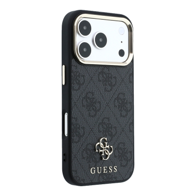 Apple iPhone 17 Pro Max Kılıf Guess Orjinal Lisanslı M-safe Şarj Özellikli Small 4G Classic Logolu Kapak - 7