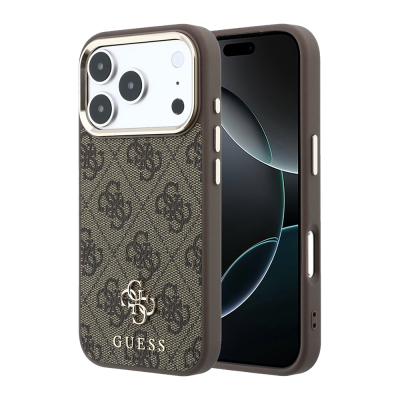 Apple iPhone 17 Pro Max Kılıf Guess Orjinal Lisanslı M-safe Şarj Özellikli Small 4G Classic Logolu Kapak - 2