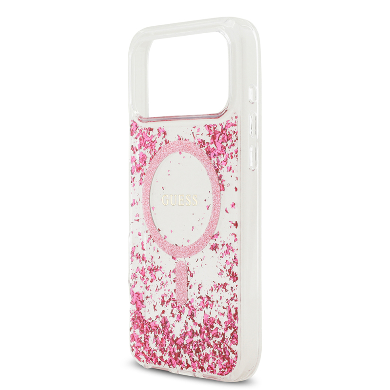 Apple iPhone 17 Pro Max Kılıf Guess Orjinal Lisanslı M-safe Şarj Özellikli Transparan Resin Bottom Kapak - 15