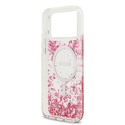 Apple iPhone 17 Pro Max Kılıf Guess Orjinal Lisanslı M-safe Şarj Özellikli Transparan Resin Bottom Kapak - 16