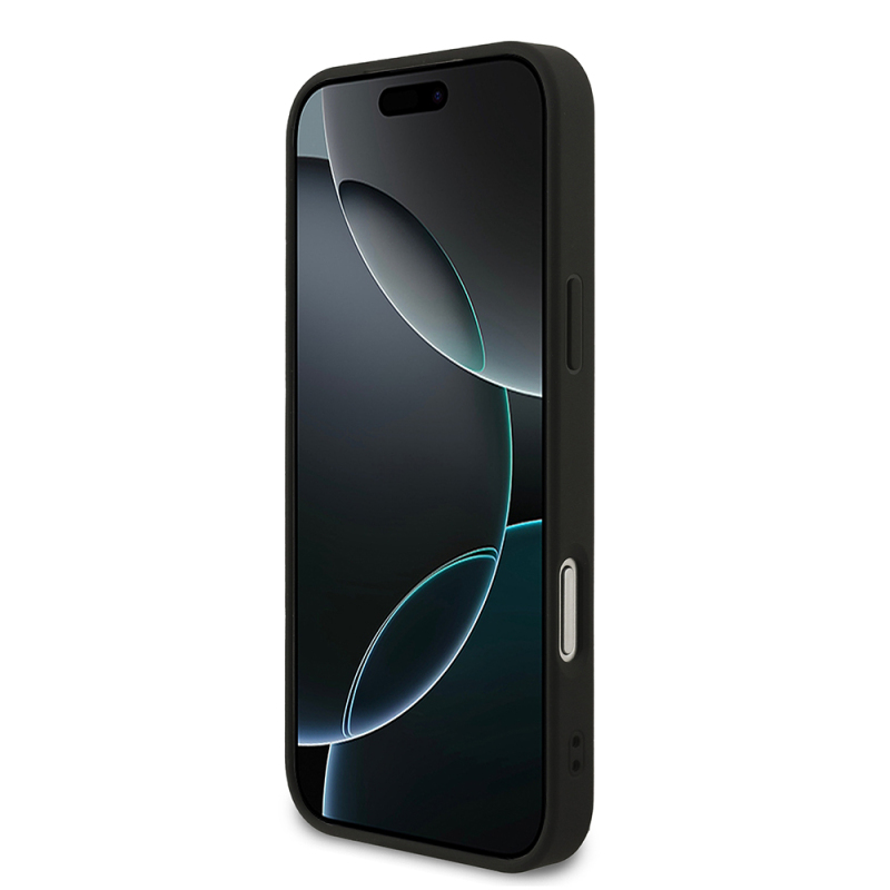 Apple iPhone 17 Pro Max Kılıf Guess Orjinal Lisanslı M-safe Şarj Özellikli Yazı Logolu PU Deri Kapak - 6