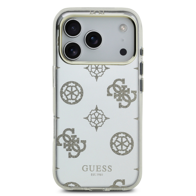Apple iPhone 17 Pro Max Kılıf Guess Orjinal Lisanslı Metal Kamera Çerçeveli Simli Aynalı Kapak - 4