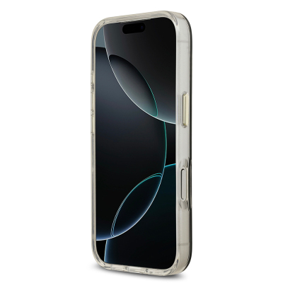 Apple iPhone 17 Pro Max Kılıf Guess Orjinal Lisanslı Metal Kamera Çerçeveli Simli Aynalı Kapak - 14