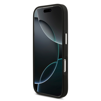 Apple iPhone 17 Pro Max Kılıf Karl Lagerfeld Orjinal Lisanslı Metal Logolu K&C Heads Pin Kapak - 7