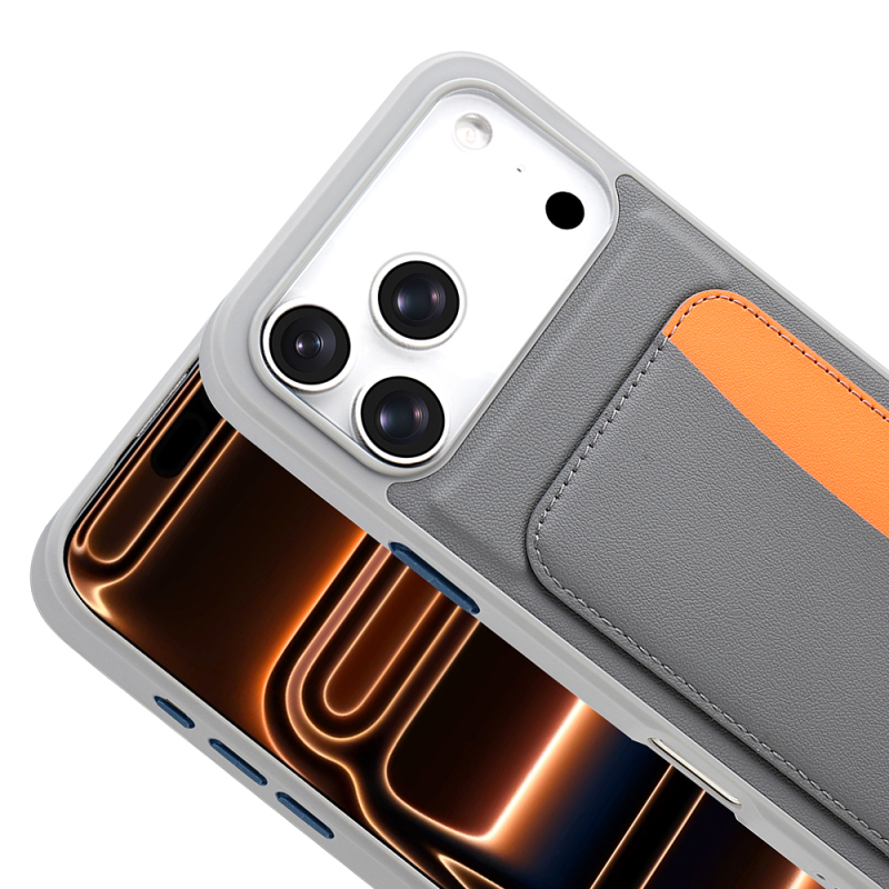 Apple iPhone 17 Pro Max Kılıf Kartlıklı Zore X-Kart Silikon Kapak - 12