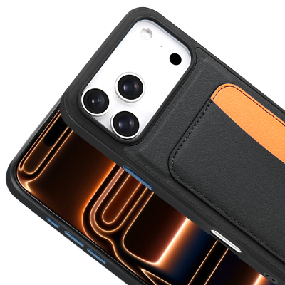 Apple iPhone 17 Pro Max Kılıf Kartlıklı Zore X-Kart Silikon Kapak - 14