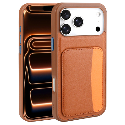 Apple iPhone 17 Pro Max Kılıf Kartlıklı Zore X-Kart Silikon Kapak - 11