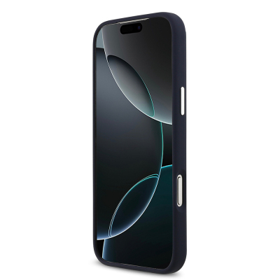 Apple iPhone 17 Pro Max Kılıf Lacoste Orjinal Lisanslı M-safe Şarj Özellikli İkonik Logolu Metal Kamera Çerçeveli Silikon Kapak - 9