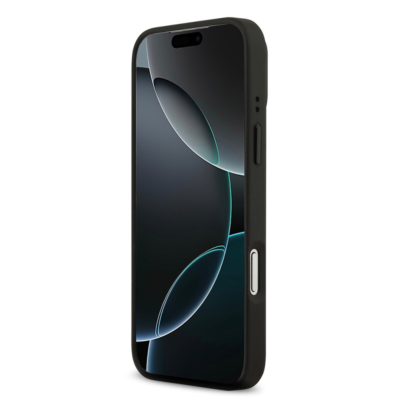 Apple iPhone 17 Pro Max Kılıf Lacoste Orjinal Lisanslı M-safe Şarj Özellikli Standlı PU Deri Karışık Monogram Desenli Kapak - 6