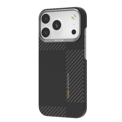 Apple iPhone 17 Pro Max Kılıf M-safe Şarj Özellikli 600D Metal Kamera Çerçeveli Raptic Aramid Fiber Geotik Serisi Kapak - 5