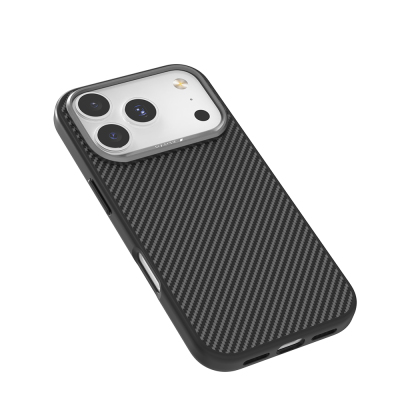 Apple iPhone 17 Pro Max Kılıf M-safe Şarj Özellikli 600D Metal Kamera Çerçeveli Raptic Aramid Fiber Serisi Kapak - 3