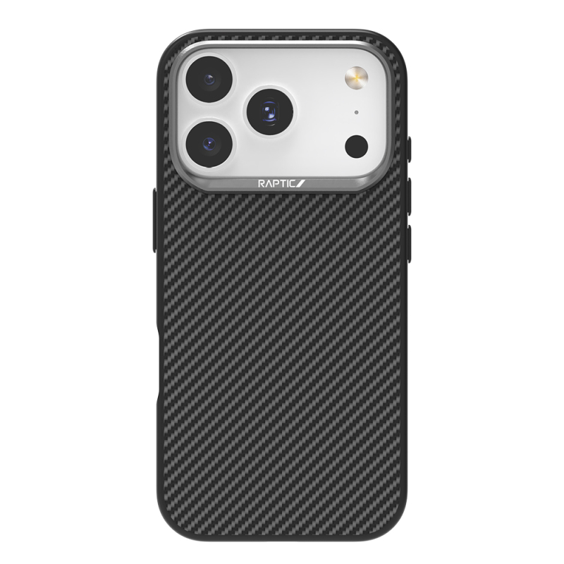Apple iPhone 17 Pro Max Kılıf M-safe Şarj Özellikli 600D Metal Kamera Çerçeveli Raptic Aramid Fiber Serisi Kapak - 1