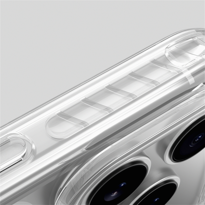 Apple iPhone 17 Pro Max Kılıf M-Safe Şarj Özellikli Airbag Tasarımlı Standlı AmazingThing Titan Pro MagSpin Kapak - 32