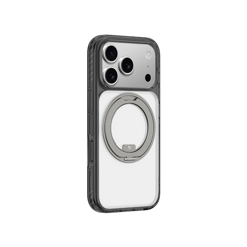 Apple iPhone 17 Pro Max Kılıf M-Safe Şarj Özellikli Airbag Tasarımlı Standlı AmazingThing Titan Pro MagSpin Kapak - 12