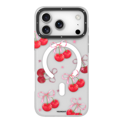 Apple iPhone 17 Pro Max Kılıf M-Safe Şarj Özellikli Airbagli Çift Katmanlı Youngkit Sweathart Serisi Kapak - 3