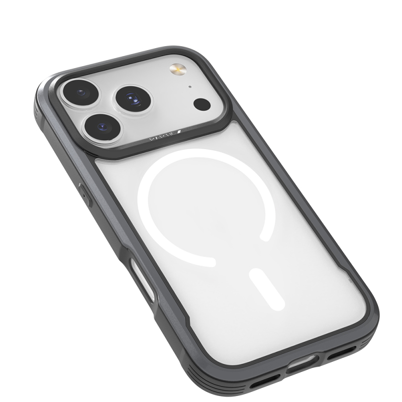 Apple iPhone 17 Pro Max Kılıf M-safe Şarj Özellikli Airbagli Raptic Shield Serisi Şeffaf Arka Yüzey Kapak - 6