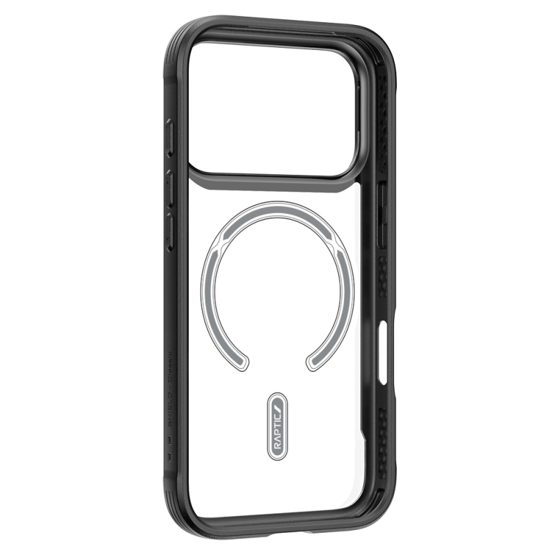 Apple iPhone 17 Pro Max Kılıf M-safe Şarj Özellikli Airbagli Raptic Shield Serisi Şeffaf Arka Yüzey Kapak - 10