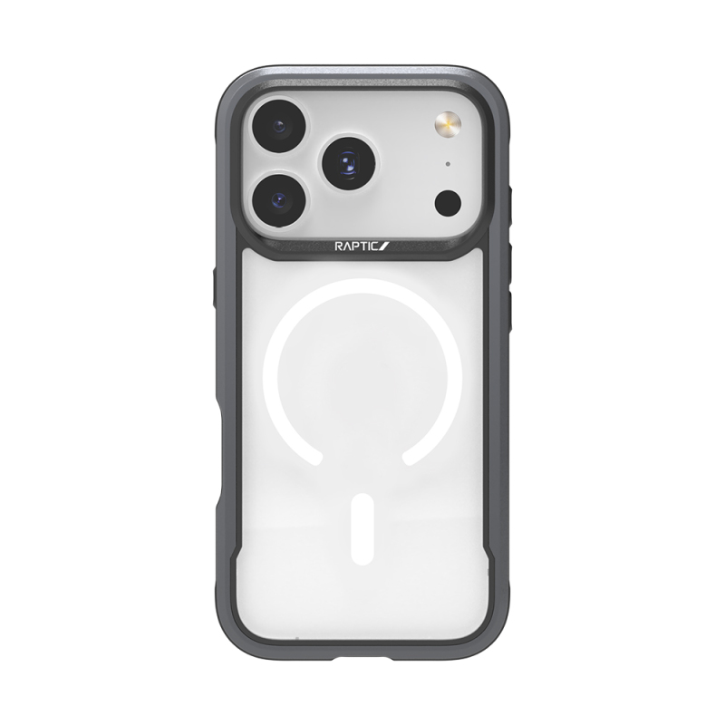Apple iPhone 17 Pro Max Kılıf M-safe Şarj Özellikli Airbagli Raptic Shield Serisi Şeffaf Arka Yüzey Kapak - 1