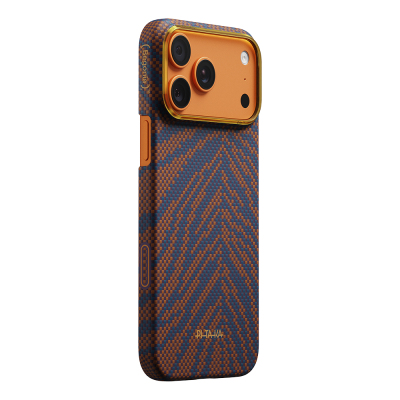Apple iPhone 17 Pro Max Kılıf M-safe Şarj Özellikli Aramid Fiber Pitaka Breath of Veins Serisi Kapak - 3