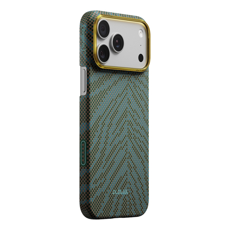Apple iPhone 17 Pro Max Kılıf M-safe Şarj Özellikli Aramid Fiber Pitaka Breath of Veins Serisi Kapak - 15