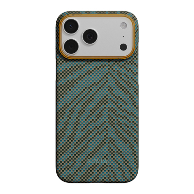 Apple iPhone 17 Pro Max Kılıf M-safe Şarj Özellikli Aramid Fiber Pitaka Breath of Veins Serisi Kapak - 3