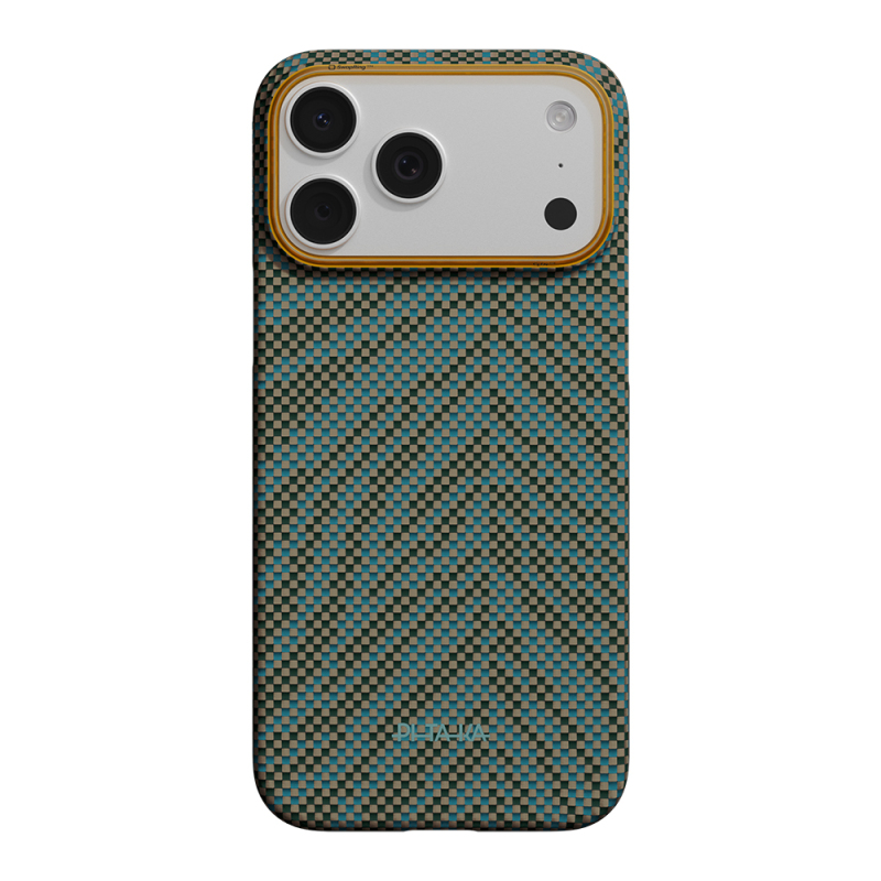 Apple iPhone 17 Pro Max Kılıf M-safe Şarj Özellikli Aramid Fiber Pitaka Breath of Veins Serisi Kapak - 3