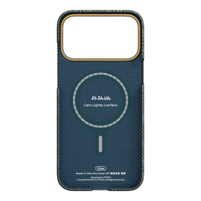 Apple iPhone 17 Pro Max Kılıf M-safe Şarj Özellikli Aramid Fiber Pitaka Breath of Veins Serisi Kapak - 16