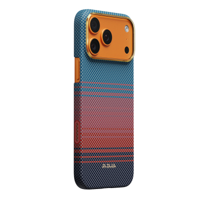 Apple iPhone 17 Pro Max Kılıf M-safe Şarj Özellikli Aramid Fiber Pitaka Sunset 2.0 California Dream Serisi Kapak - 3