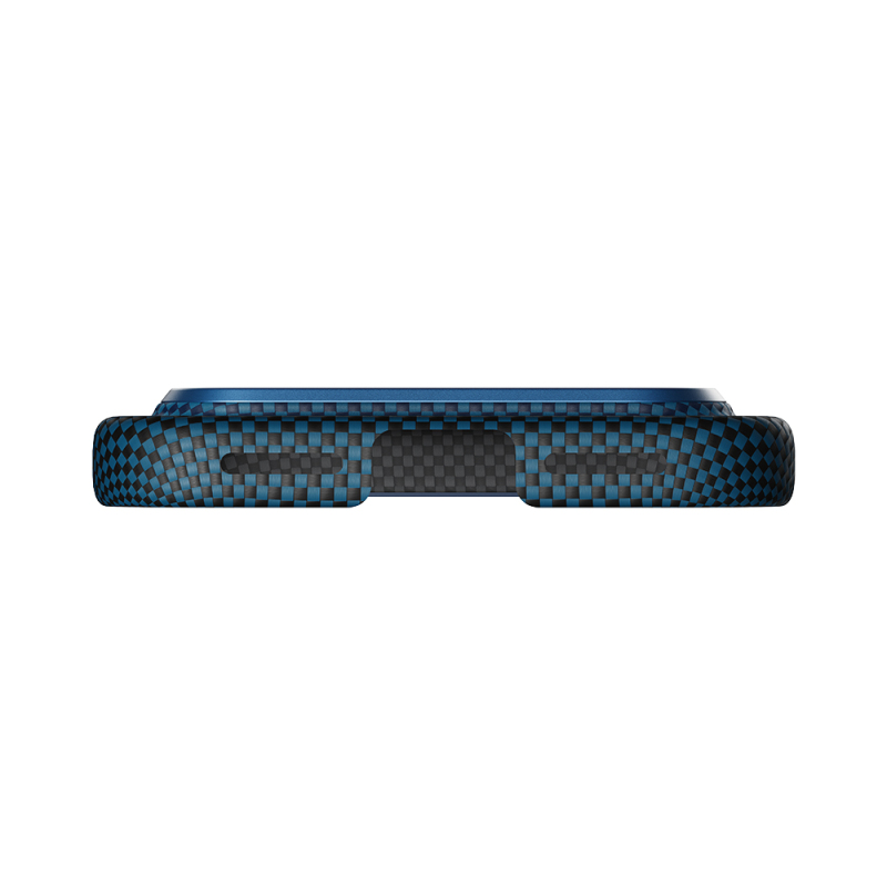 Apple iPhone 17 Pro Max Kılıf M-safe Şarj Özellikli Aramid Fiber Pitaka Tactile Woven Sunset-Moonrise Serisi Sunset Kapak - 9