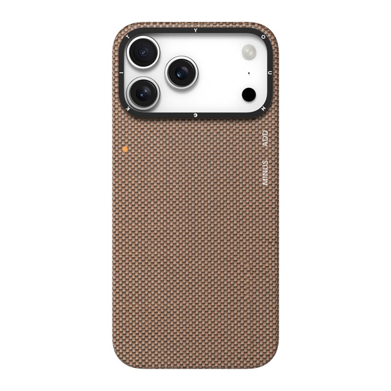 Apple iPhone 17 Pro Max Kılıf M-safe Şarj Özellikli Aramid Fiber Youngkit 1500D Kevlar Extreme Wing Titanyum-Gold Serisi Kapak - 2