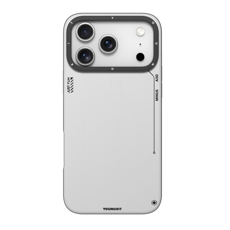 Apple iPhone 17 Pro Max Kılıf M-safe Şarj Özellikli Basit Mat Deri Desenli Youngkit Tech Fashion Serisi Kapak - 4