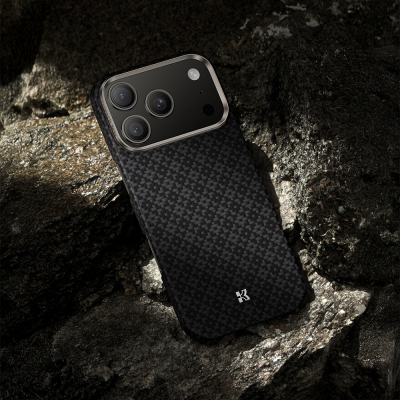 Apple iPhone 17 Pro Max Kılıf M-Safe Şarj Özellikli Benks ArmorAir ArmorGrid Serisi Kevlar Kapak - 20